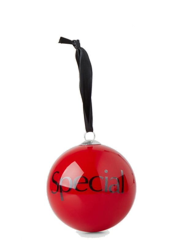 Photo: Slogan Bauble in Red