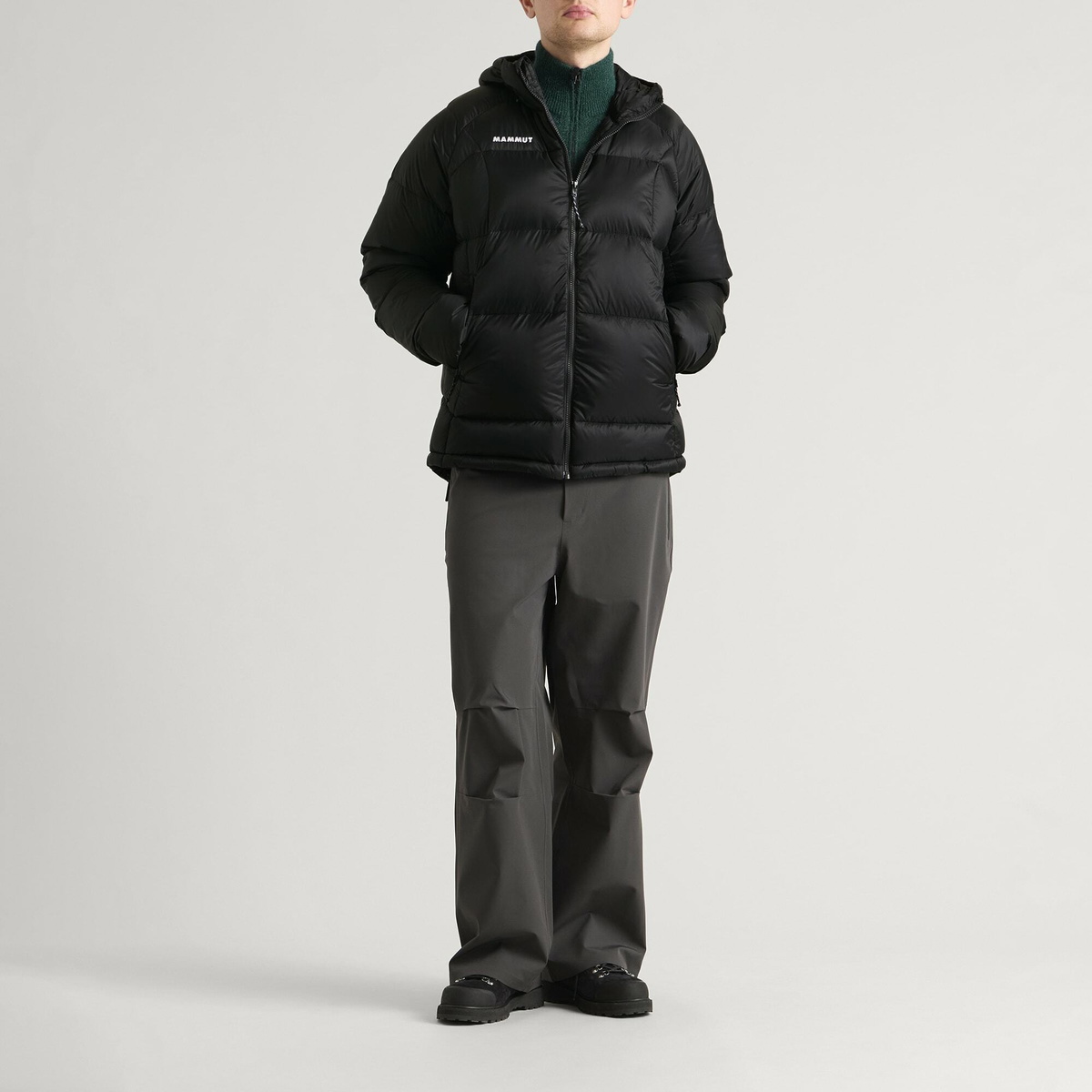 Mammut Men's Glacier Glow Down Jacket in Black