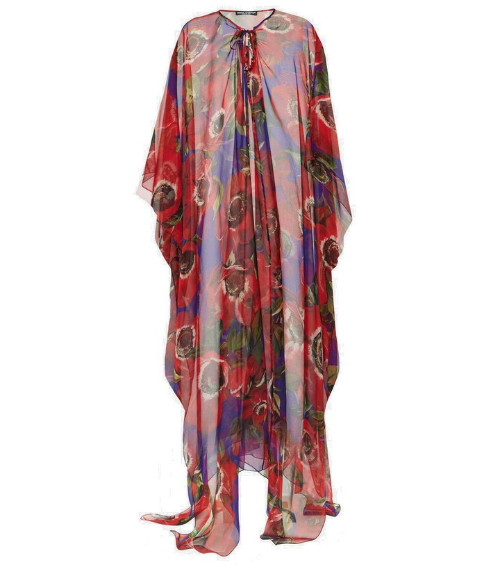 Photo: Dolce&Gabbana Anemone silk chiffon kaftan