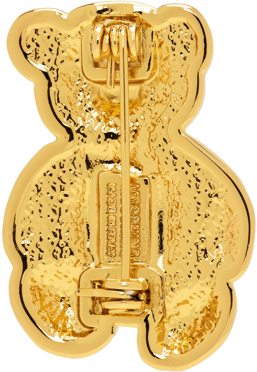 Moschino Gold Archive Teddy Bear Brooch