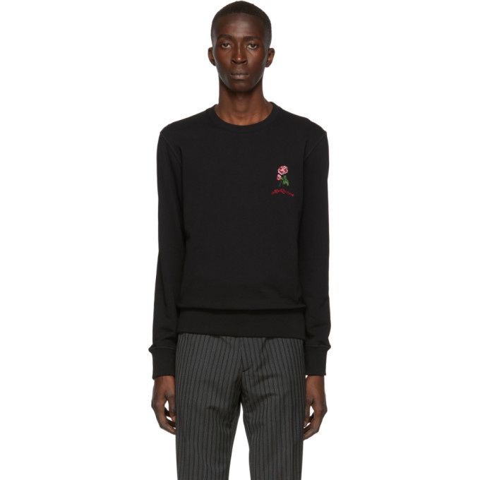 Photo: Alexander McQueen Black Organic Loopback Sweatshirt