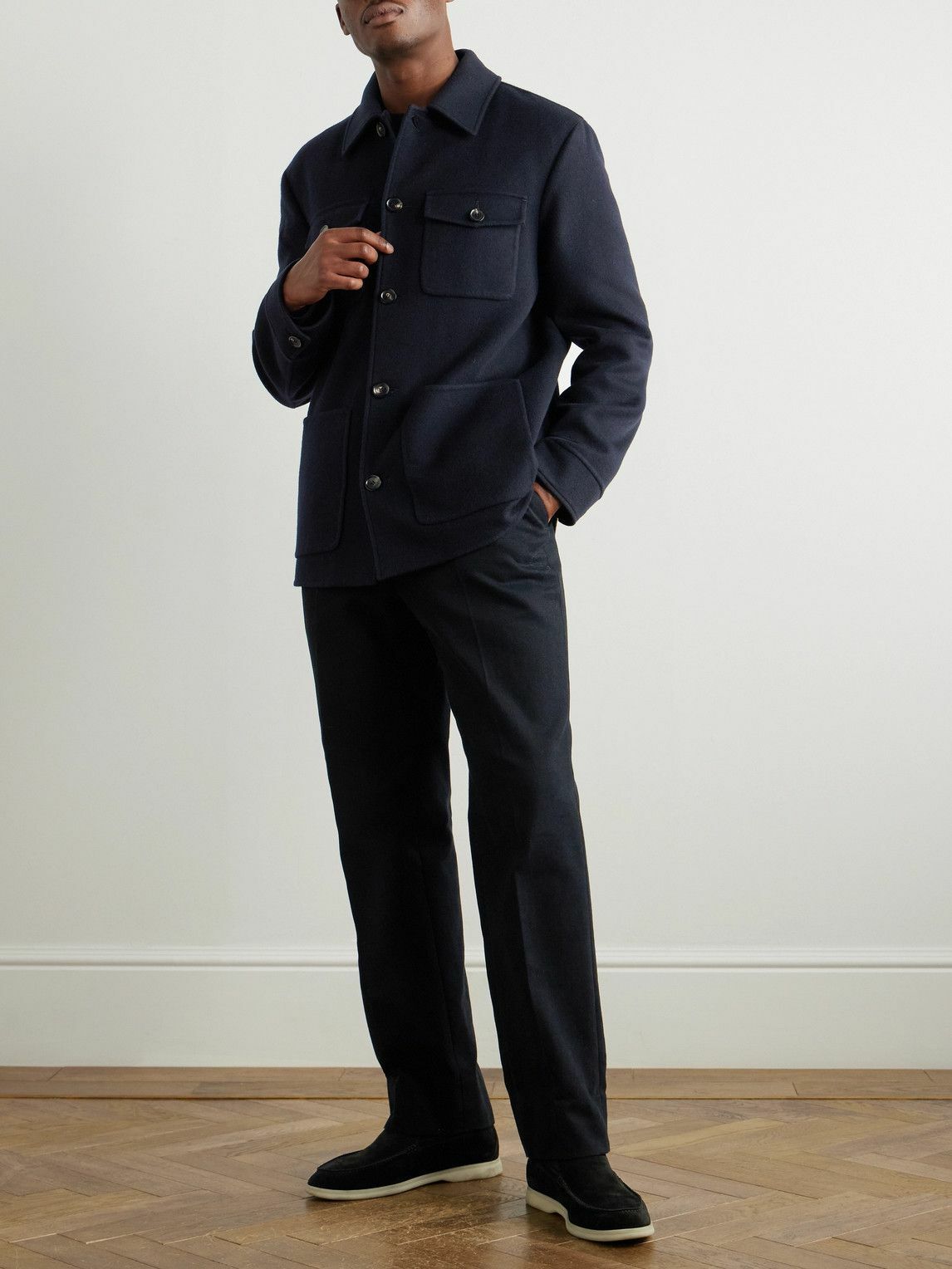 Loro Piana - Devis Storm System® Cashmere Overshirt - Blue Loro Piana