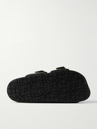 LOEWE - Paula’s Ibiza Logo-Embellished Leather Slides - Black