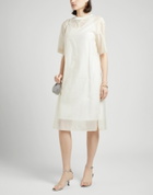 Peserico Womens Midi dress Cream