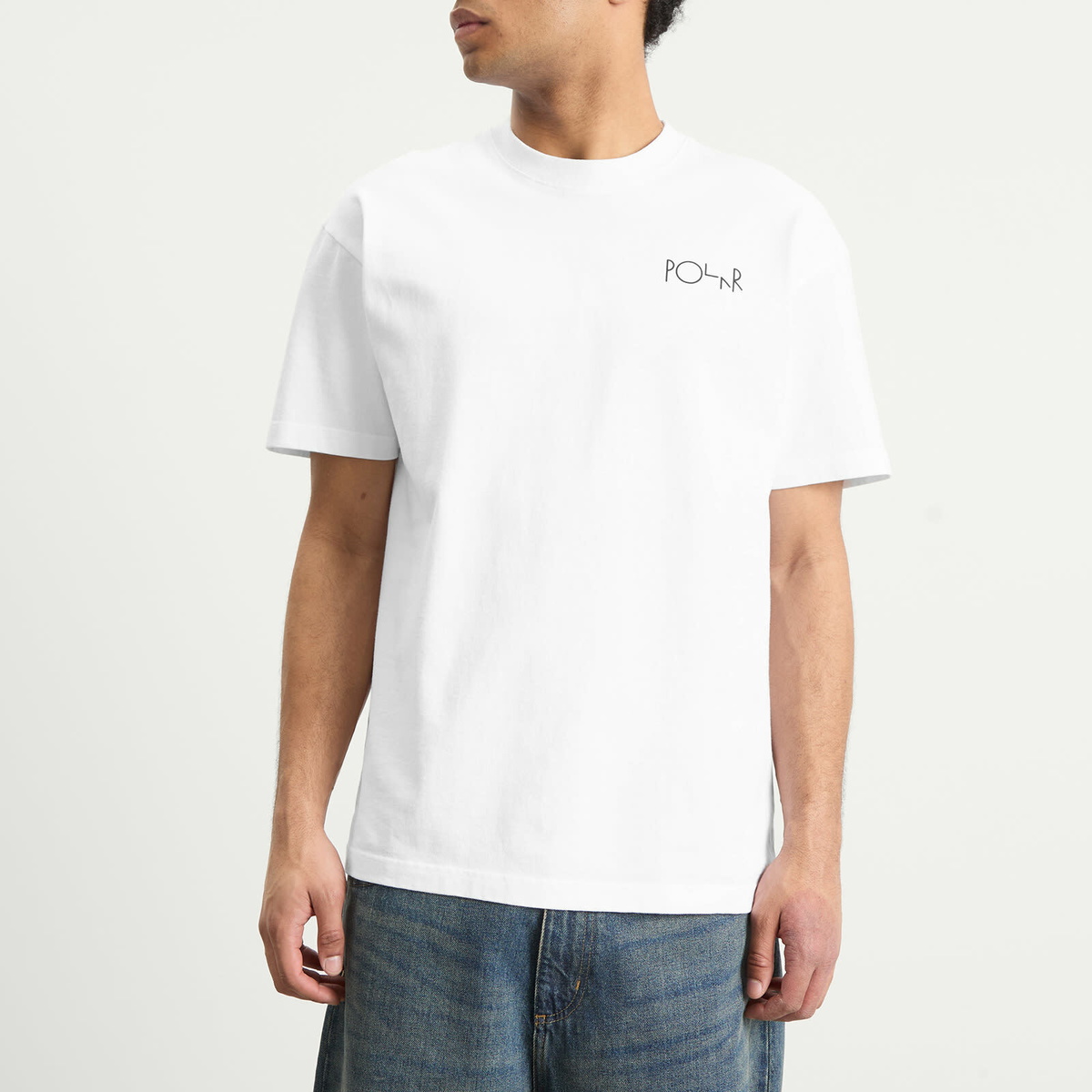 Polar Skate Co. Men's Martas Roses Fill Logo T-Shirt in White