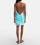 Pucci Iride halterneck cotton terry minidress
