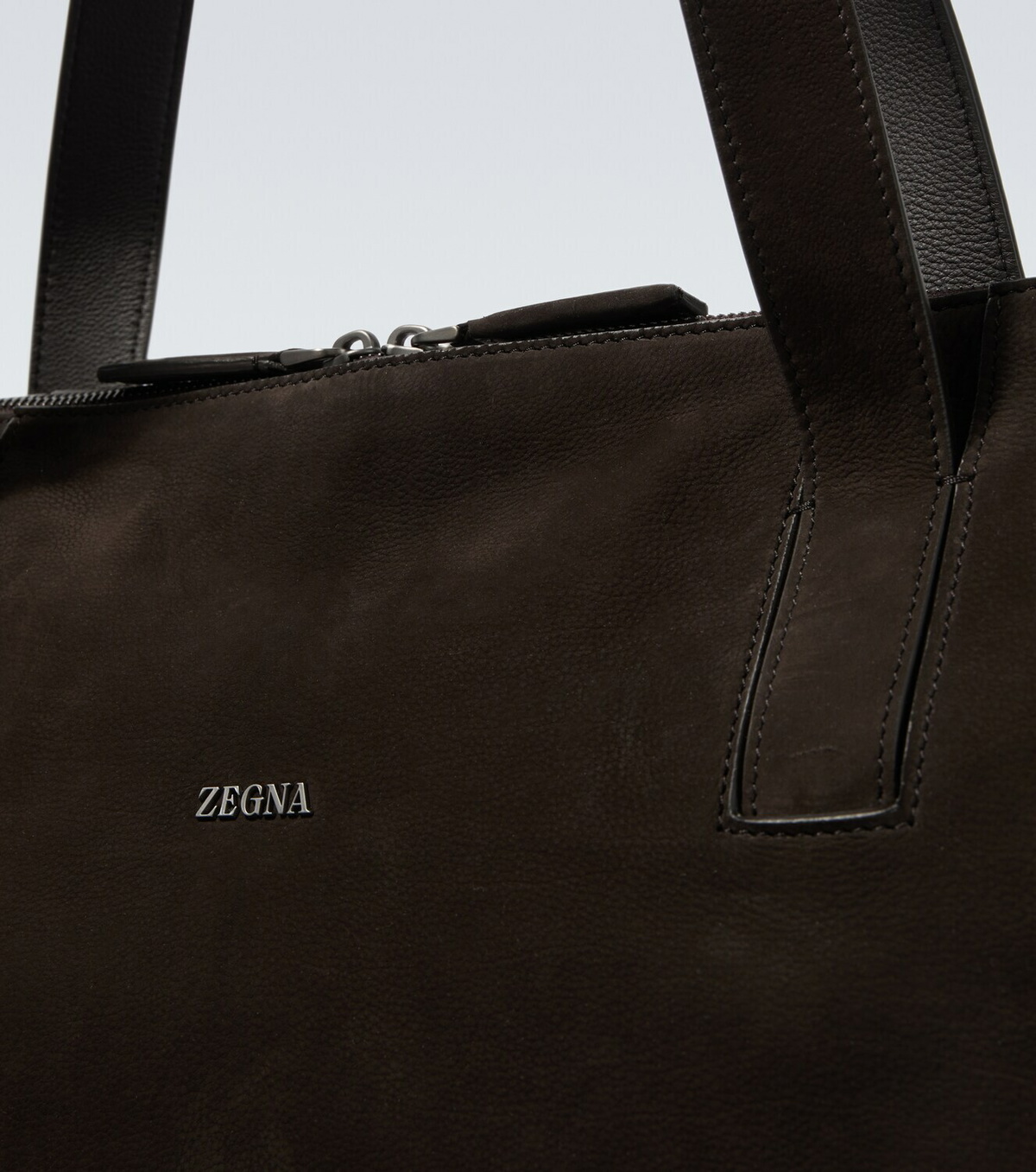 Zegna Leather duffel bag
