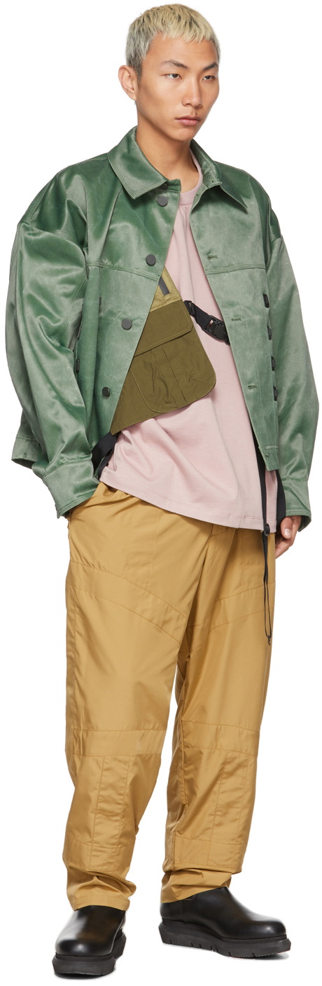 A. A. Spectrum Pink & Khaki Alnnaji T-Shirt