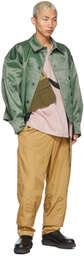 A. A. Spectrum Pink & Khaki Alnnaji T-Shirt