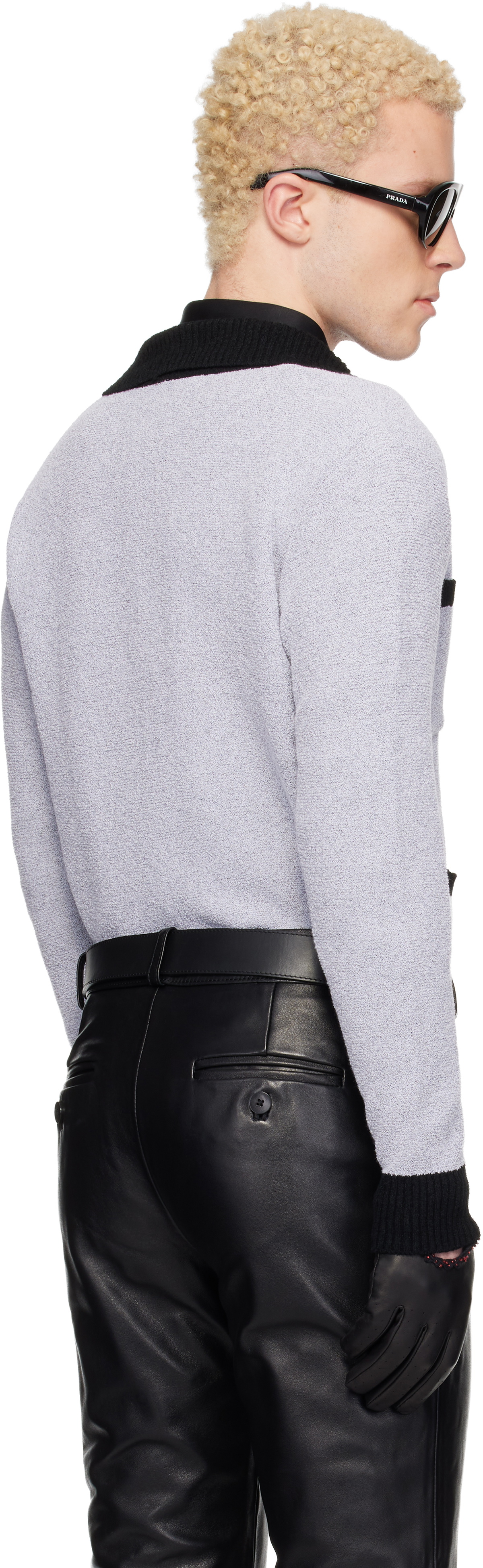 Ernest W. Baker Gray Four Pocket Boucle Cardigan Ernest W. Baker