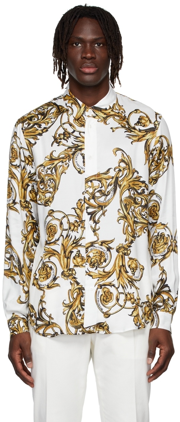 Versace Jeans Couture White Garland Shirt Versace