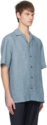 Brioni Blue Tennis-Tail Shirt