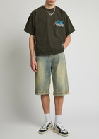 Rivington Roi Rebis Mansion Printed Cotton T-shirt Black
