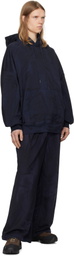 Juun.J Navy New Dyeing Hoodie