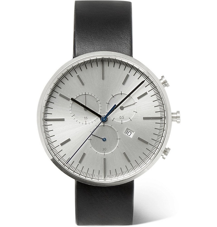 Photo: Uniform Wares - M42 PreciDrive Stainless Steel And Leather Watch - White