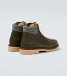 Brunello Cucinelli Leather lace-up boots