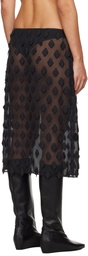 Paloma Wool Black Tris Midi Skirt