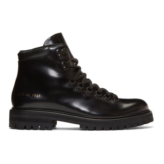 Photo: Common Projects Black Hiking Boots