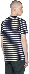 Sunspel Navy Classic Breton Striped T-Shirt