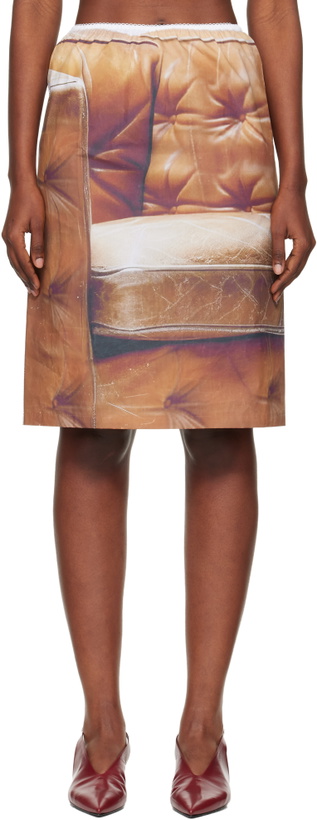 Photo: Julie Kegels Brown Sisley Slip Midi Skirt