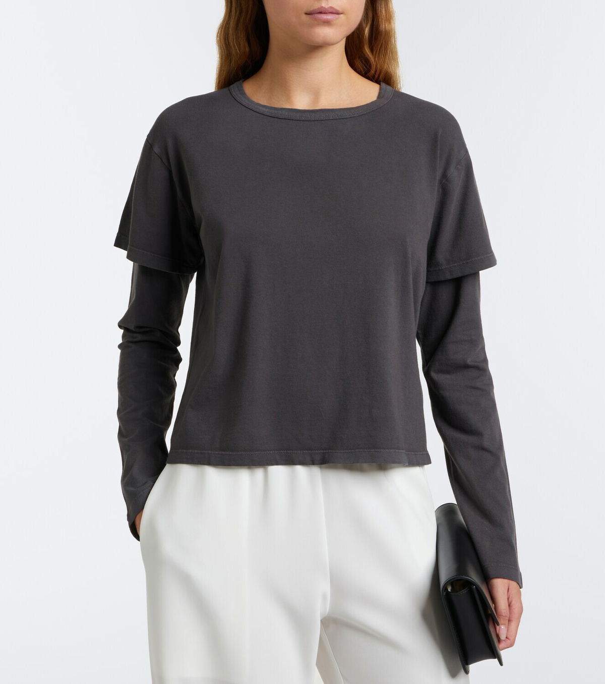 Leset Margo layered cotton jersey T-shirt