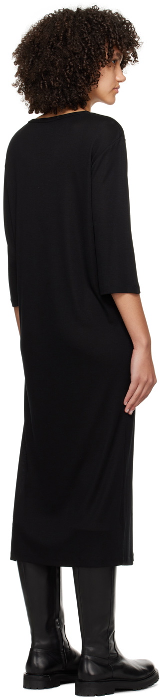 Studio Nicholson Black Crewneck Maxi Dress