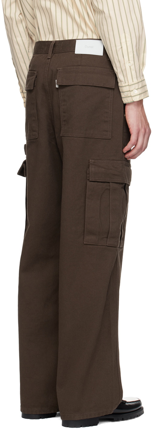 Dunst Brown Carpenter Denim Cargo Pants