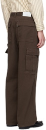 Dunst Brown Carpenter Denim Cargo Pants