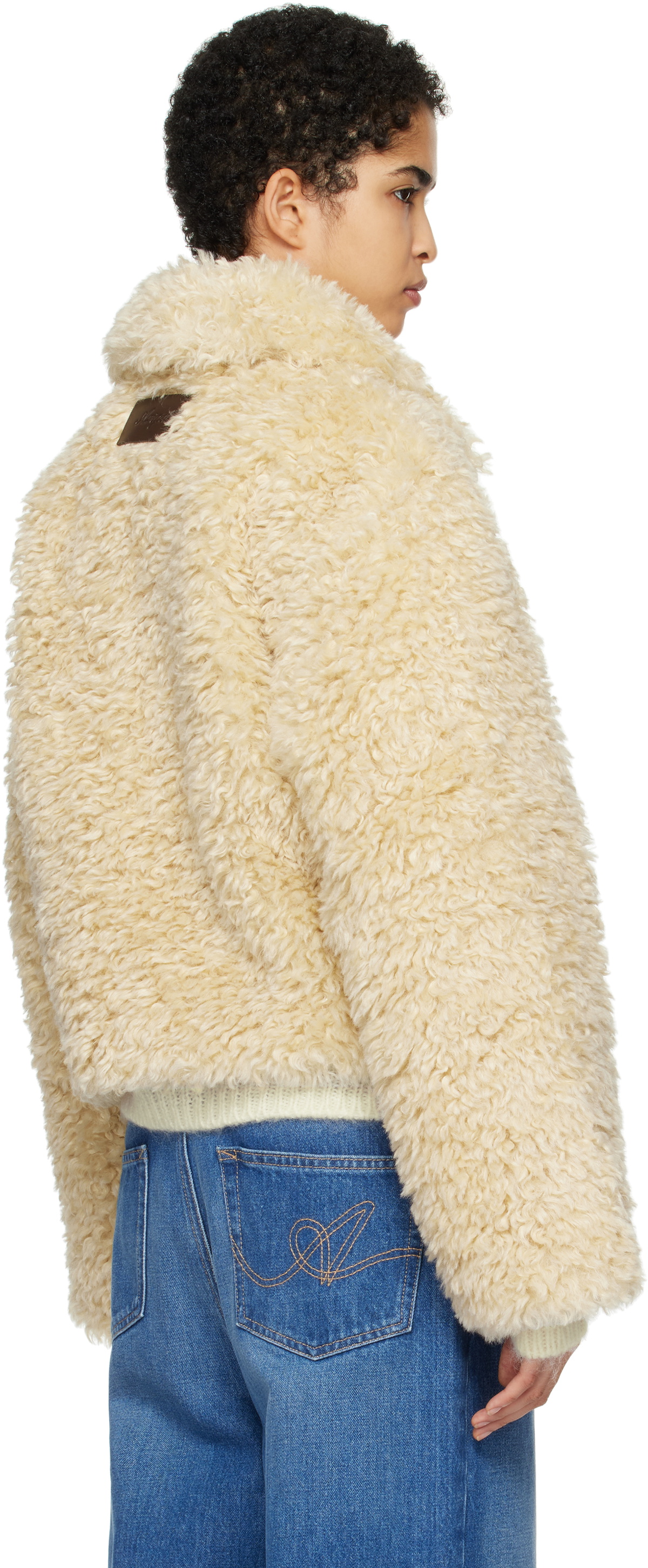 Axel Arigato Beige Dakota Faux-Shearling Jacket Axel Arigato