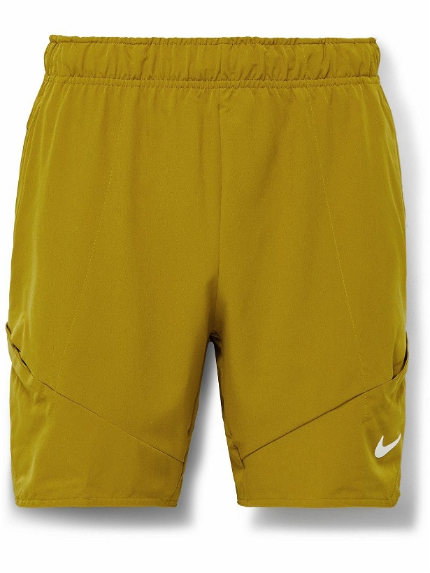 Photo: Nike Tennis - NikeCourt Advantage Dri-FIT Tennis Shorts - Brown