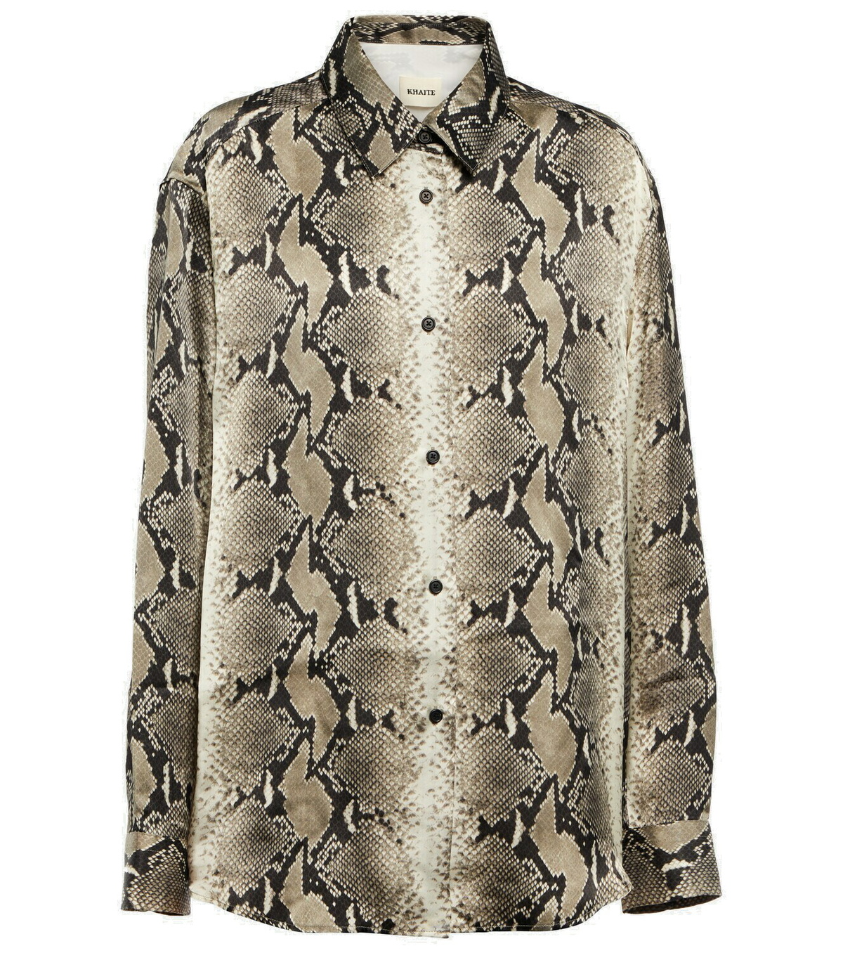Khaite - Argo python-print blouse Khaite