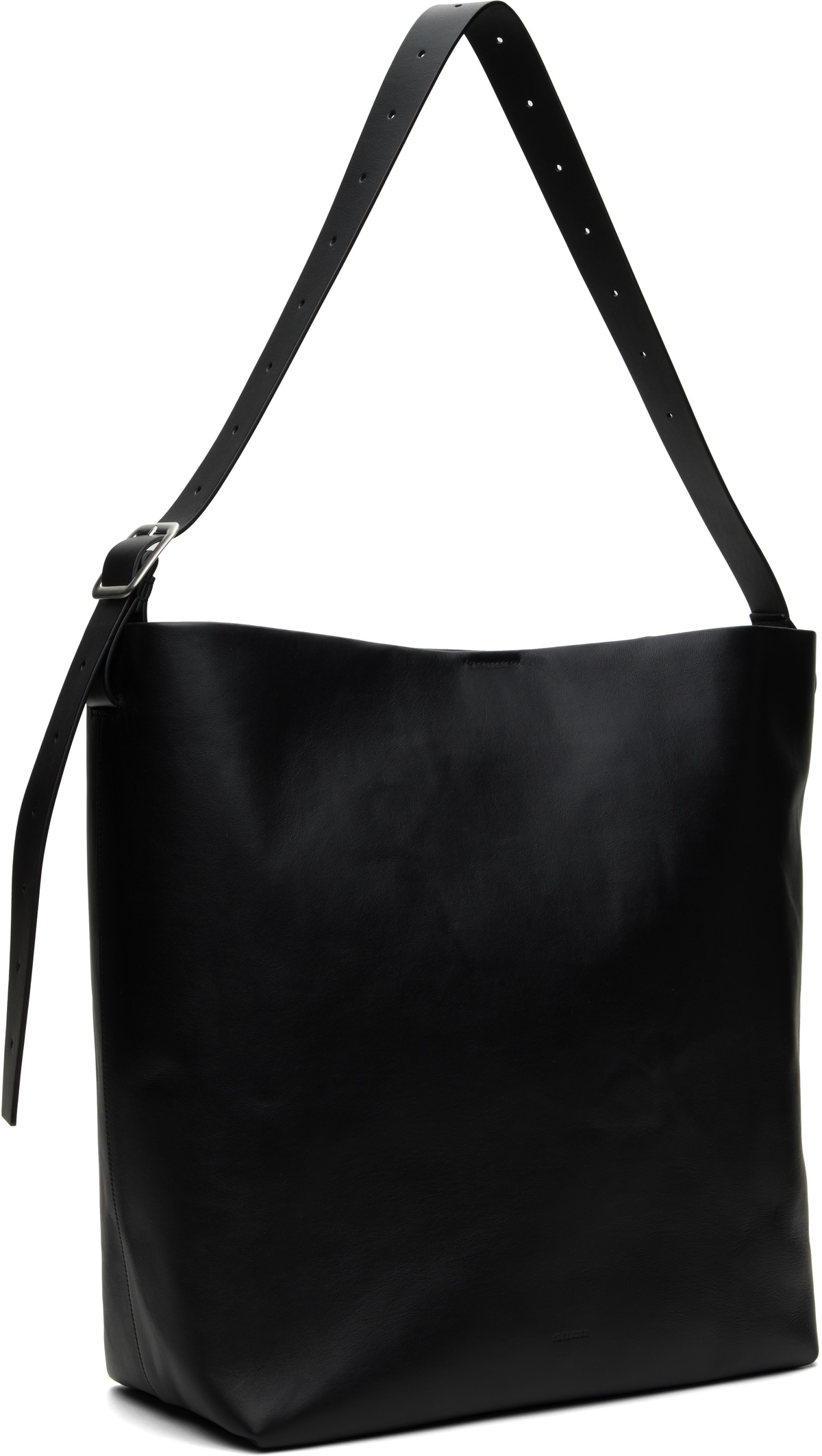 Jil Sander Black Square Belt Large Bag
