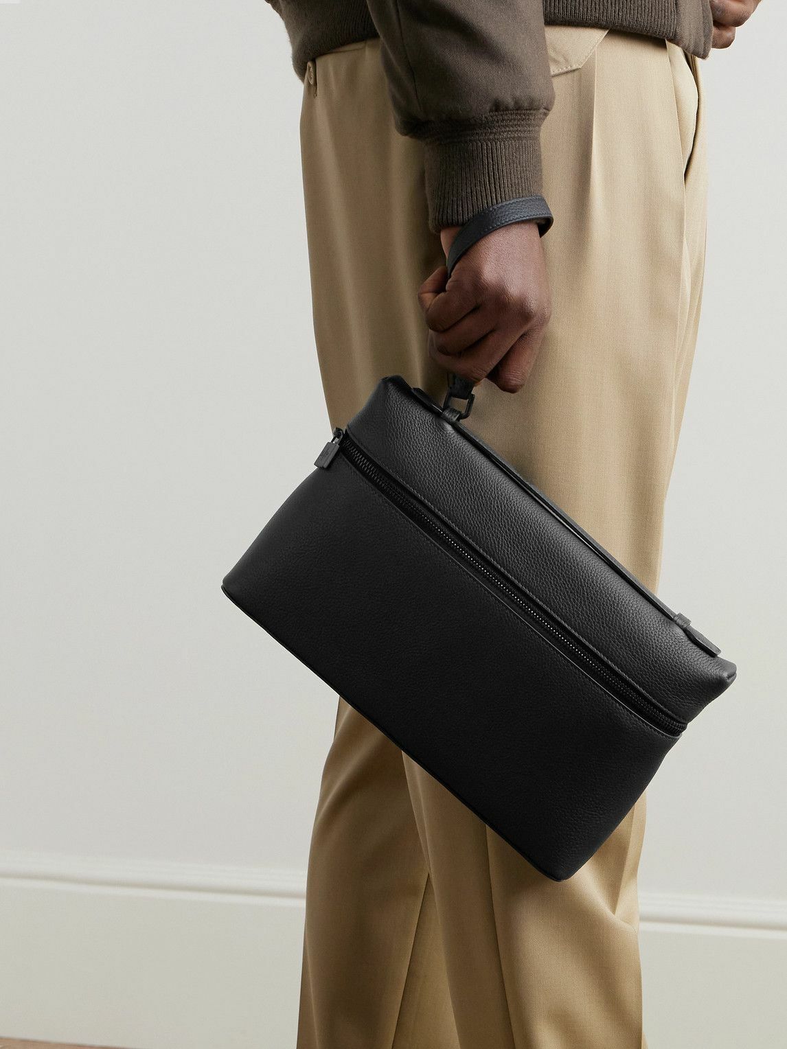 Loro Piana - Full-Grain Leather Pouch Loro Piana