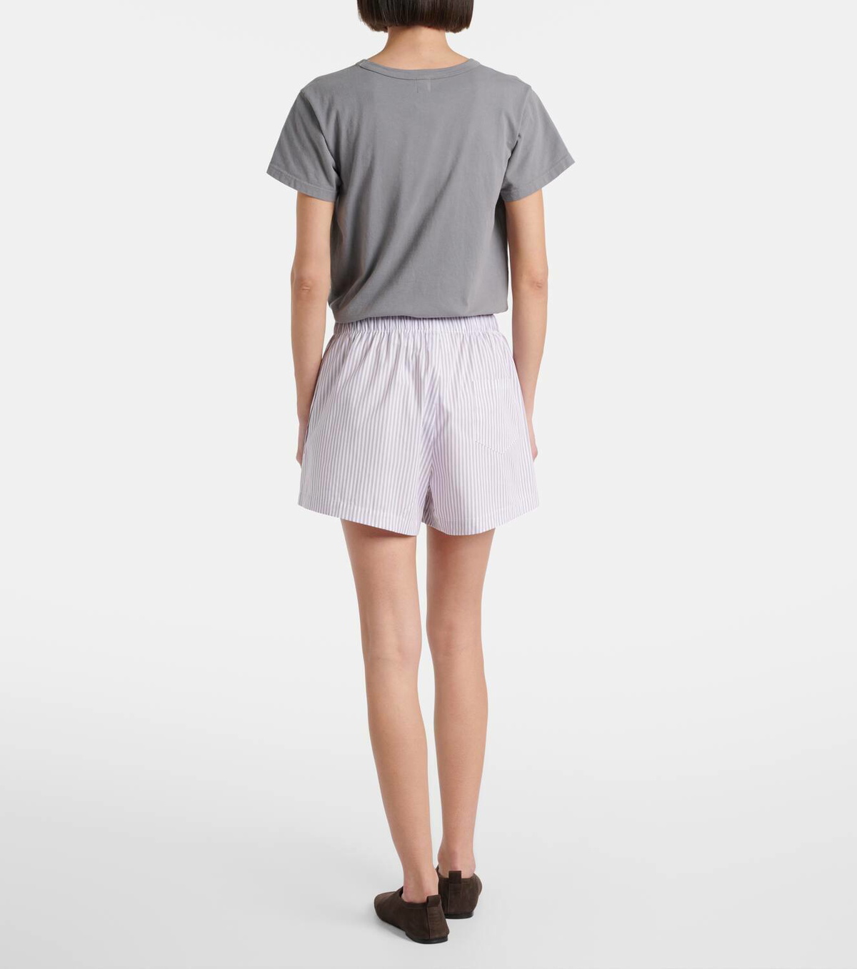 Leset Yoshi striped cotton-blend twill boxers