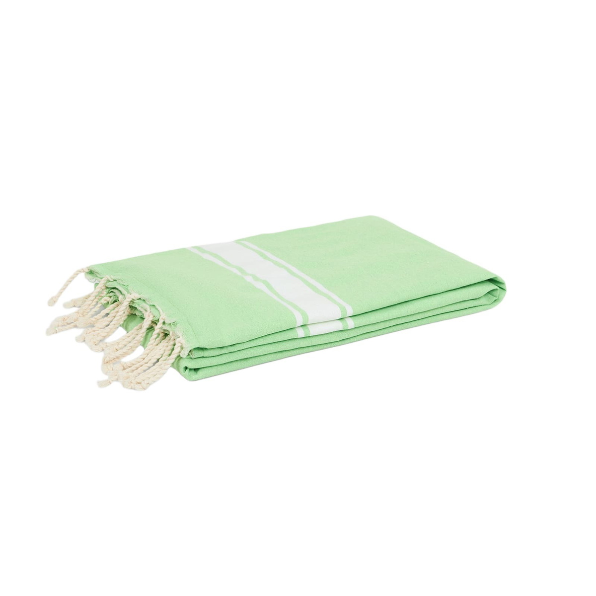 MC2 Saint Barth Fluo Green Classic Foutas Doubled With Soft Polyester Sponge