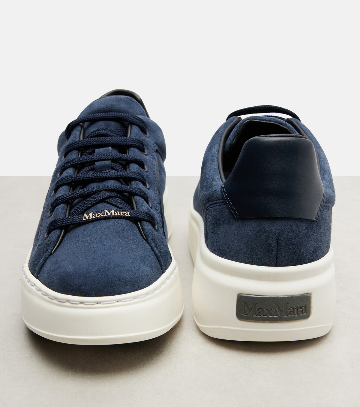 Max Mara Suede platform sneakers