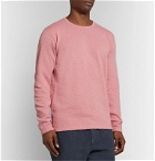 Hartford - Slub Loopback Cotton-Jersey Sweatshirt - Pink