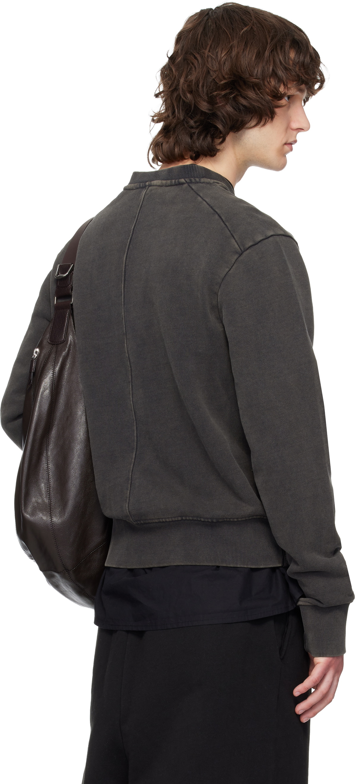Entire Studios Black Pod Crew Sweatshirt
