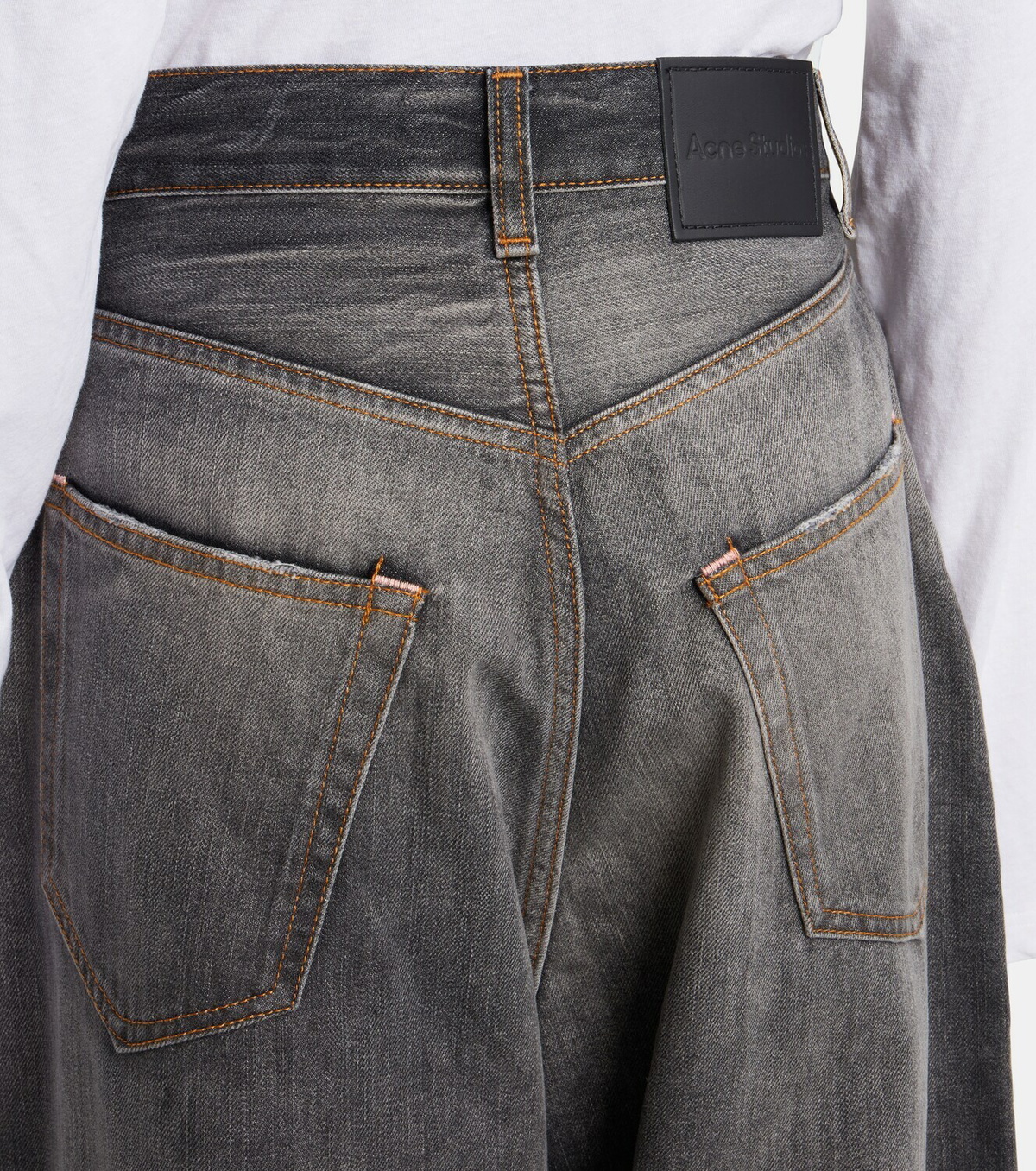 Acne Studios 2023 distressed wide-leg jeans