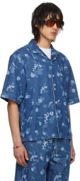 Marni Blue Bowling Denim Shirt