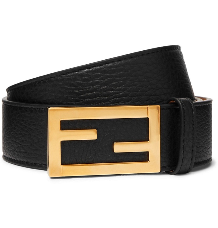Photo: Fendi - 3.5cm Black Full-Grain Leather Belt - Black
