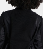 Sacai Paneled blouson jacket