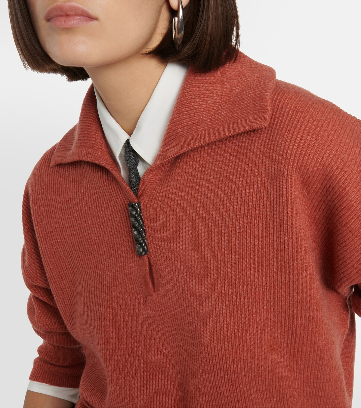 Brunello Cucinelli Cashmere polo sweater