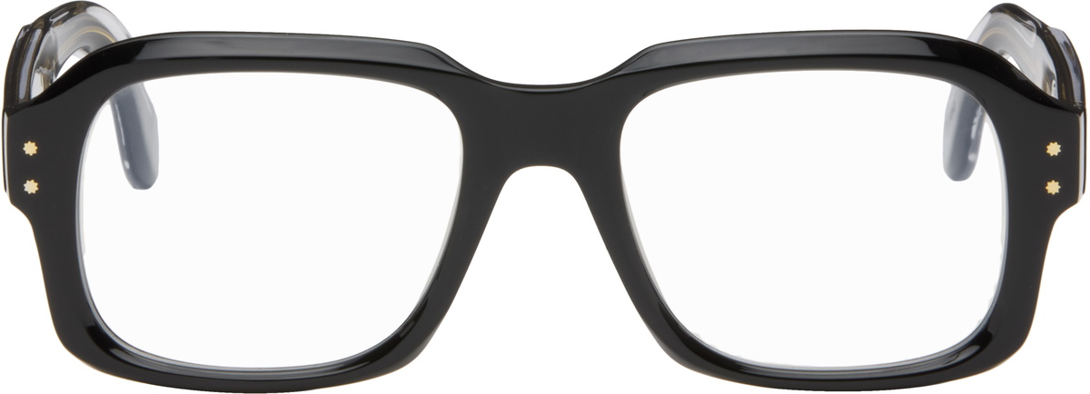 【関税込み】Cutler and Gross ブラック 1403 スクエアメガネ cutler-gross-Black-on-Crystal-