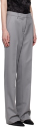 ANINE BING Gray Classic Trousers