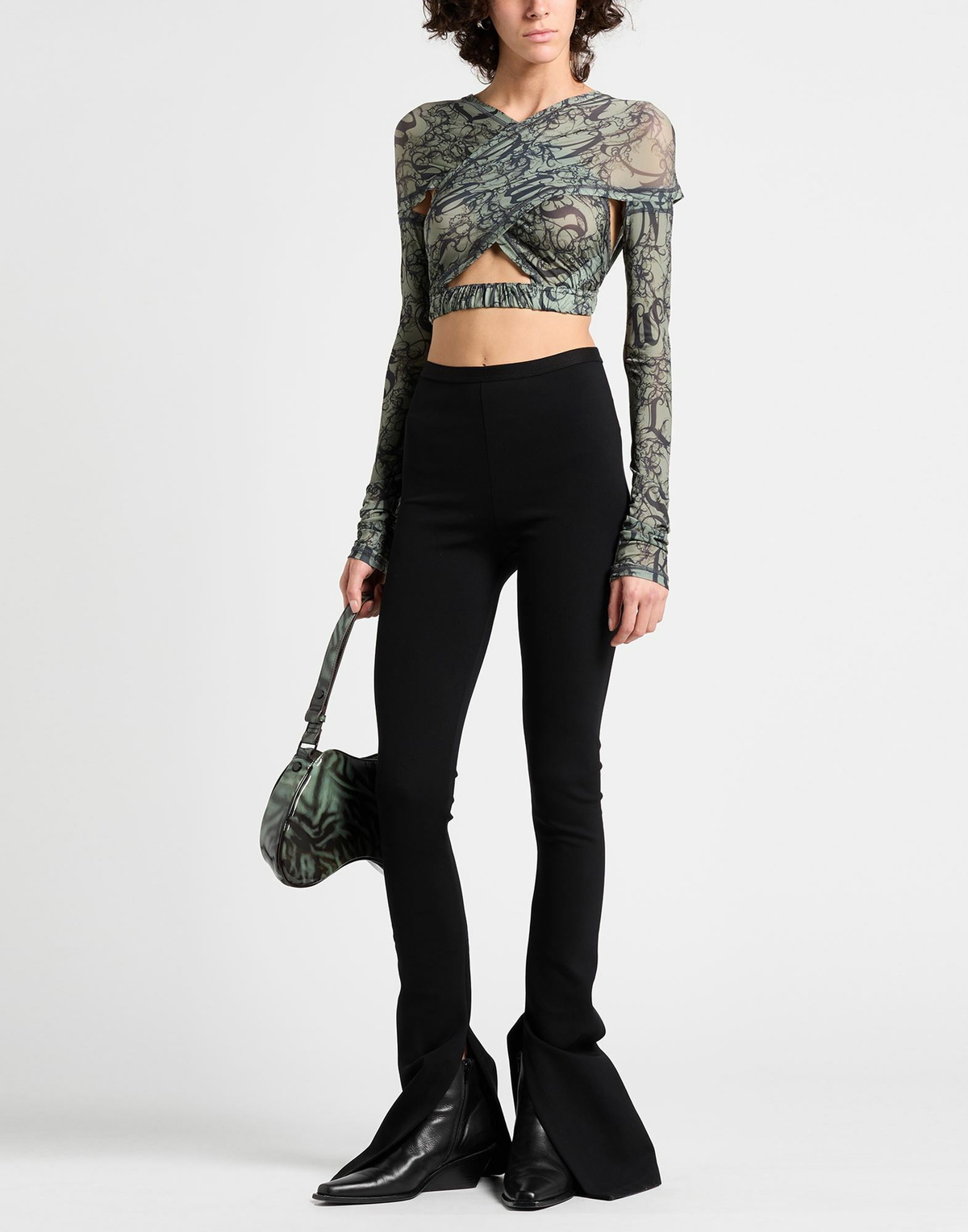 Knwls Womens Top Military in Green