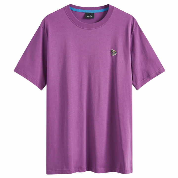 Photo: Paul Smith Men's Regular Zebra Logo T-Shirt in Purple