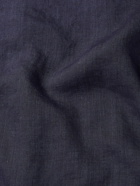 Frescobol Carioca - Cutaway-Collar Linen Shirt - Blue