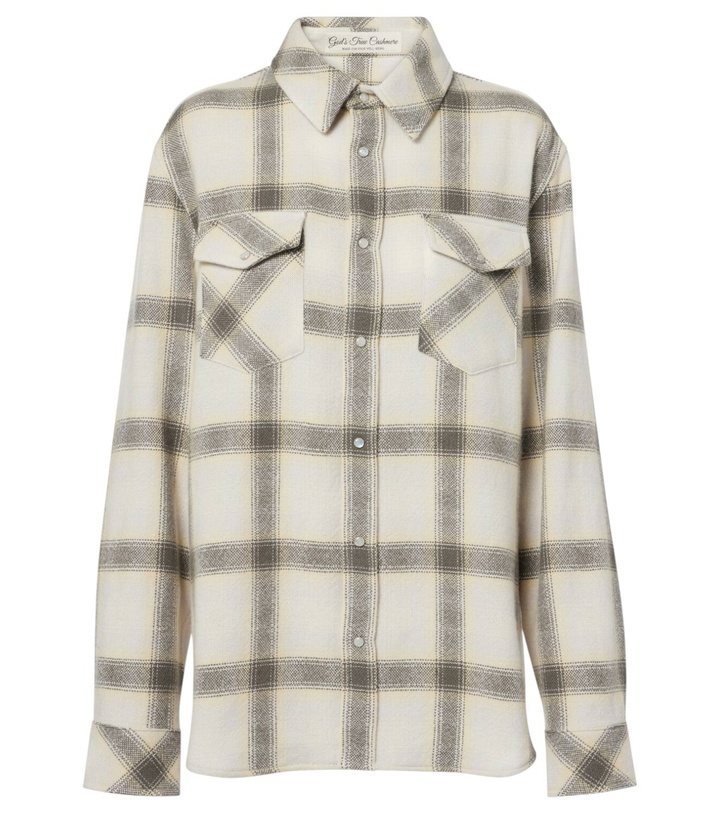 Photo: God's True Cashmere Moon plaid cashmere shirt
