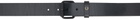 Fred Perry Black Burnished Leather Belt